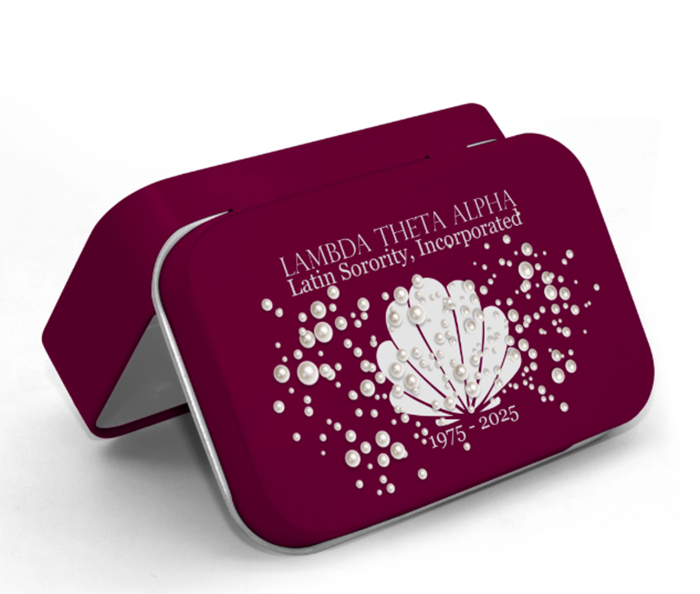 Lambda Theta Alpha Mini hinged mint tin